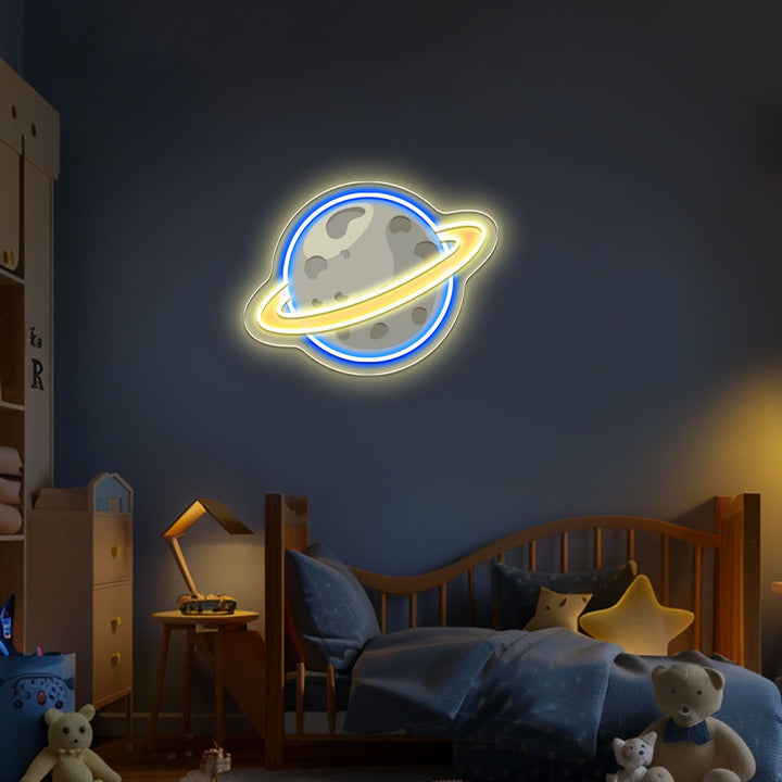 Planet Neon Sign