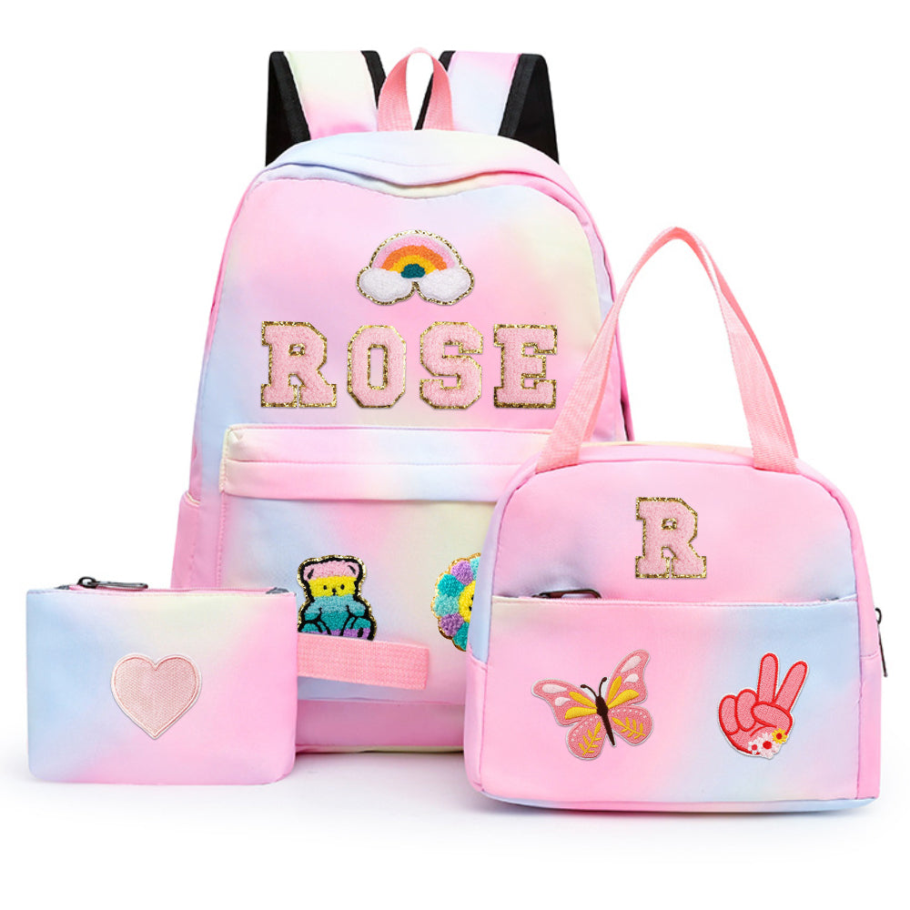 Customise Kids Back to School Patch Backpack