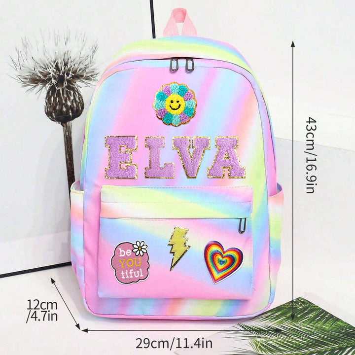 Customise Kids Back to School Patch Backpack