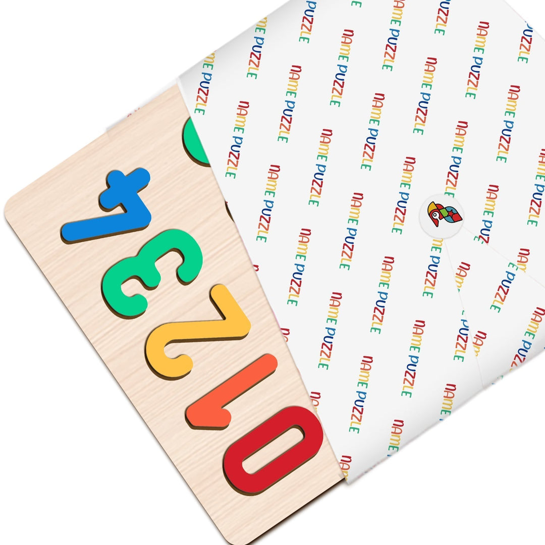 Shapes And Numbers Wooden Educational Puzzle