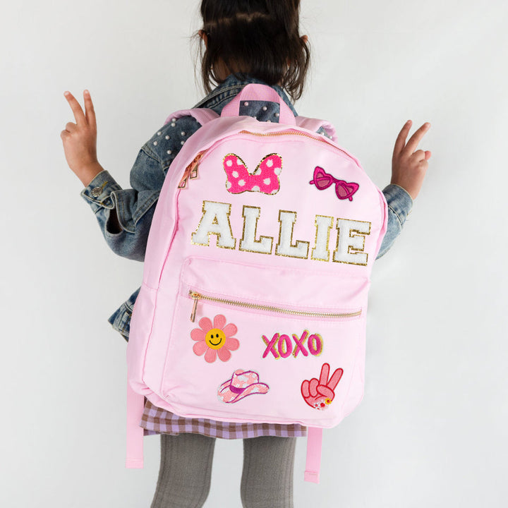 Personalized Kids Back to School Patch Backpack