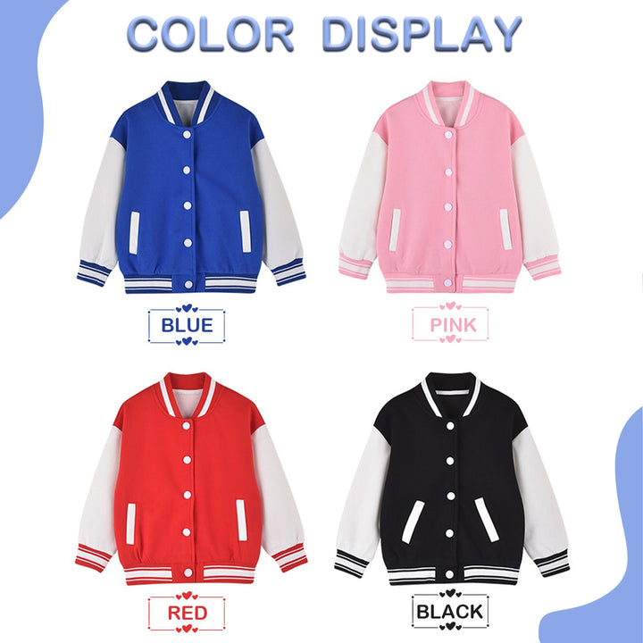 Personalised Kids Patch Baseball Jacket
