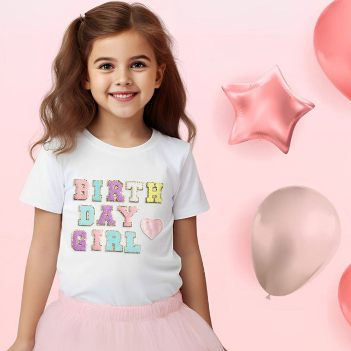 Personalised Birthday Patch T-shirt for Kids