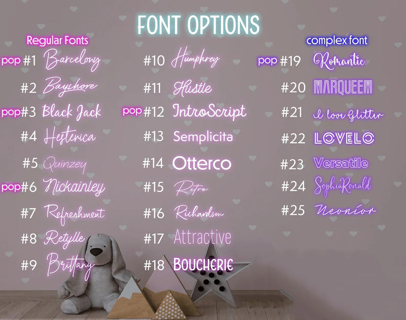 Personalized Name Neon Sign For Kids